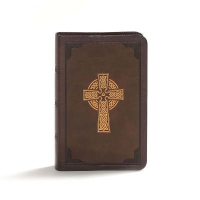 CSB Large Print Compact Reference Bible, Celtic Cross Brown LeatherTouch - CSB Bibles by Holman CSB Bibles by Holman - Książki - Broadman & Holman Publishers - 9781535953818 - 1 sierpnia 2019