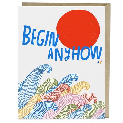 6-Pack Lisa Congdon for Em & Friends Women Begin Anyhow Card - Lisa Congdon - Andere - Knock Knock - 9781642448818 - 10 juli 2019