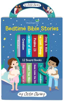 Cover for Little Grasshopper Books · My Little Library: Bedtime Bible Stories (12 Board Books) (Hardcover Book) (2021)