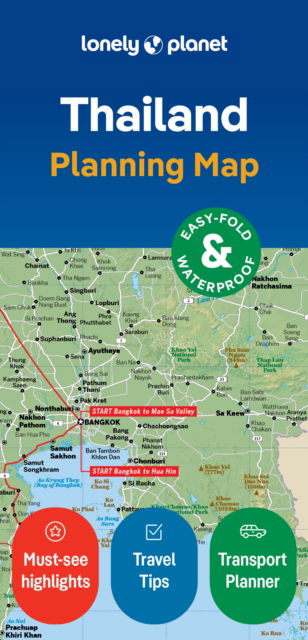 Lonely Planet Thailand Planning Map - Map - Lonely Planet - Livros - Lonely Planet Global Limited - 9781787017818 - 12 de abril de 2024