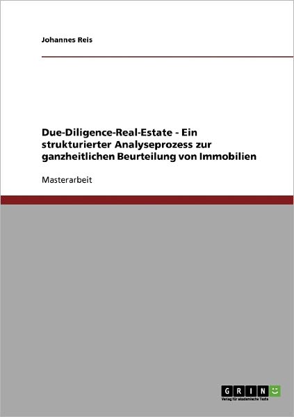 Cover for Reis · Due-Diligence-Real-Estate - Ein st (Book) [German edition] (2007)