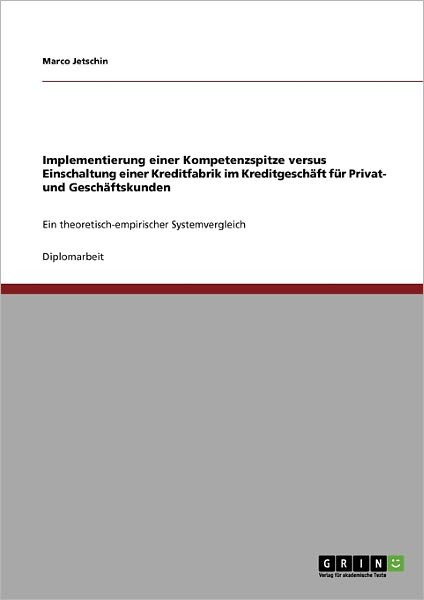 Cover for Jetschin · Implementierung einer Kompeten (Book) [German edition] (2009)