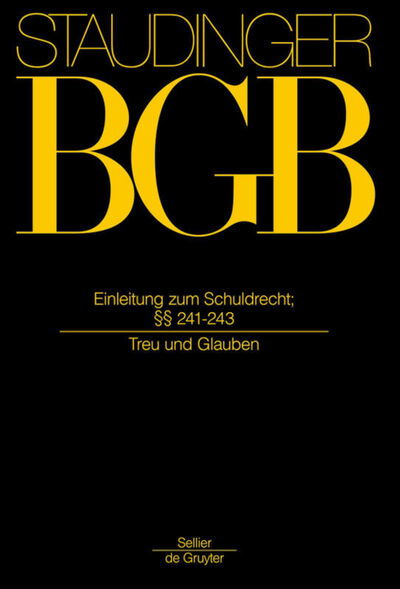 Cover for Staudinger · BGB.Einl.SchuldR.§§ 241-243 (Book) (2014)