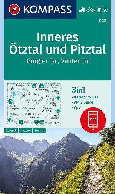 Cover for Mair-Dumont / Kompass · Kompass Wanderkarte: Inneres Ötztal und Pitztal, Gurgler Tal, Venter Tal (Hardcover Book) (2018)