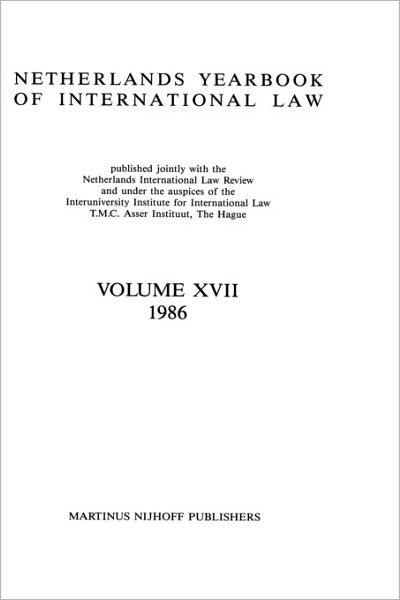 T.M.C. Asser Instituut · Netherlands Yearbook Of International Law, 1986 (Inbunden Bok) (1994)