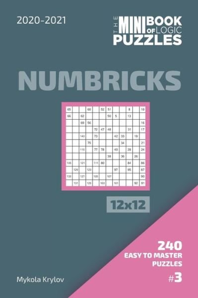 Cover for Mykola Krylov · The Mini Book Of Logic Puzzles 2020-2021. Numbricks 12x12 - 240 Easy To Master Puzzles. #3 (Pocketbok) (2020)