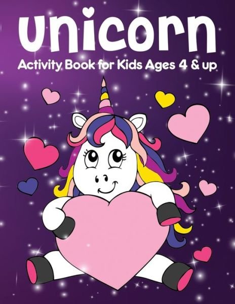 Cover for Anfel Nada · Unicorn Activity Book for Kids Ages 4 &amp; up (Paperback Bog) (2020)