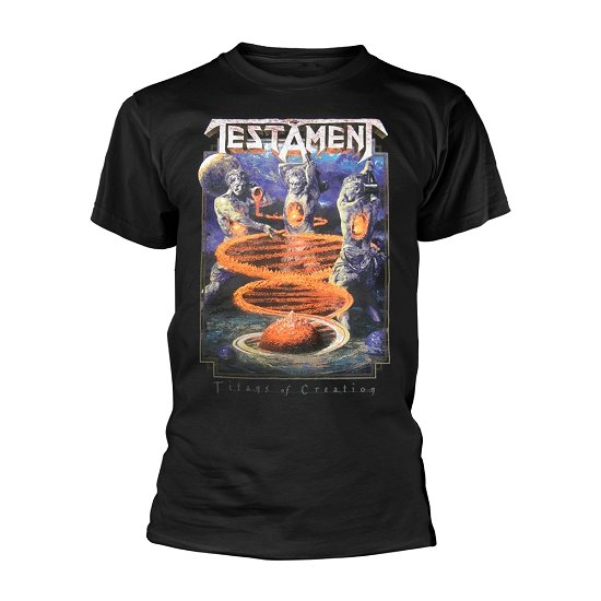 Cover for Testament · Titans of Creation (Colour) Europe 2020 Tour (T-shirt) [size S] [Black edition] (2020)