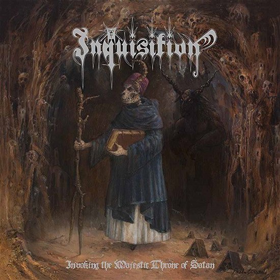 Cover for Inquisition · Invoking the Majestic Throne of Satan (Transparent Blue Vinyl) (LP) [Coloured edition] (2015)