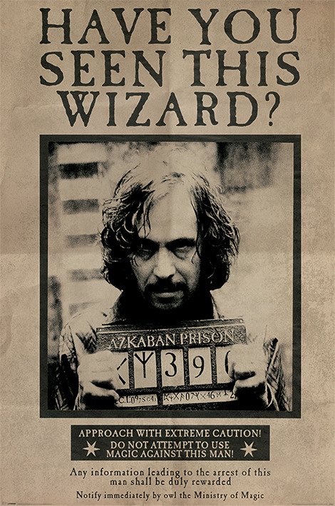 Cover for Harry Potter: Pyramid · Poster 33681 Wanted Sirius Black (MERCH) (2020)