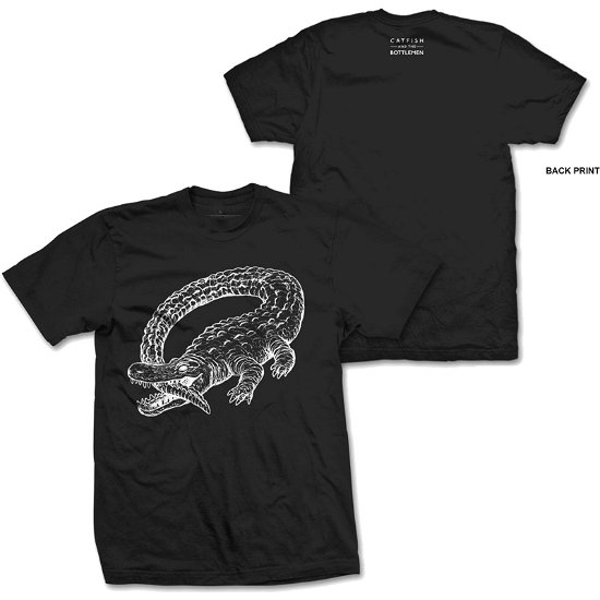 Cover for Catfish &amp; The Bottlemen · Catfish &amp; The Bottlemen Unisex T-Shirt: Alligator (Back Print) (T-shirt) [size XXL] [Black - Unisex edition]