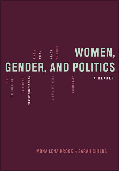 Cover for Krook, Mona (Assistant Professor of Political Science, Assistant Professor of Political Science, Washington University) · Women, Gender, and Politics: A Reader (Pocketbok) (2010)