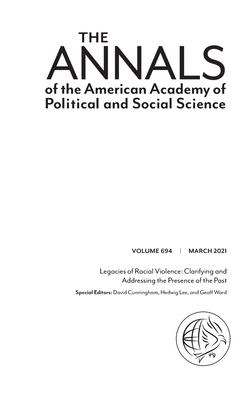 Cover for David Cunningham · Legacies of Racial Violence: Clarifying and Addressing the Presence of the Past (Hardcover Book) (2021)