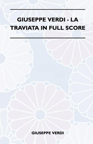 Cover for Giuseppe Verdi · Giuseppe Verdi - La Traviata in Full Score (Paperback Bog) (2010)