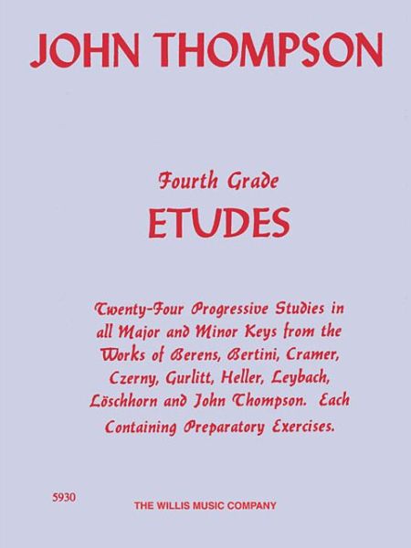 Cover for John Thompson · Fourth Grade Etudes, Advanced Level (Paperback Book) (2005)