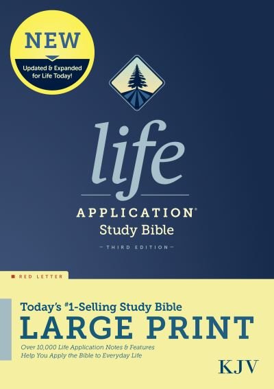 Cover for Tyndale · KJV Life Application Study Bible, Third Edition, Large Print (Red Letter, Hardcover) (Bog) (2021)