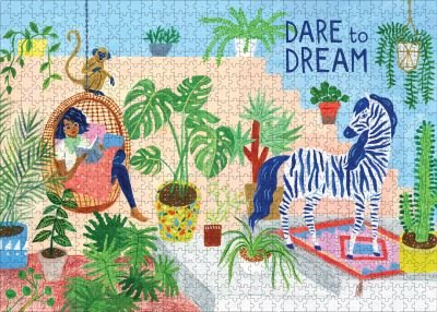 Dare to Dream 1,000-Piece Puzzle: (Flow) for Adults Families Picture Quote Mindfulness Game Gift Jigsaw 26 3/8” x 18 7/8” - Astrid Van Der Hulst - Bøger - Workman Publishing - 9781523513819 - 30. marts 2021