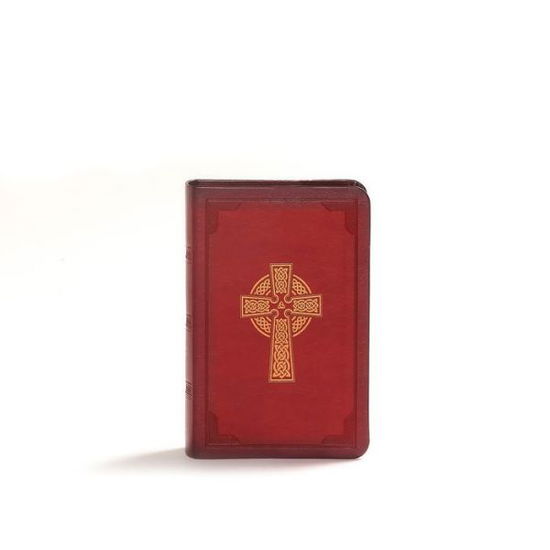 Cover for Holman Bible Publishers · KJV Large Print Compact Reference Bible, Celtic Cross Crimson LeatherTouch (Leather Book) (2019)