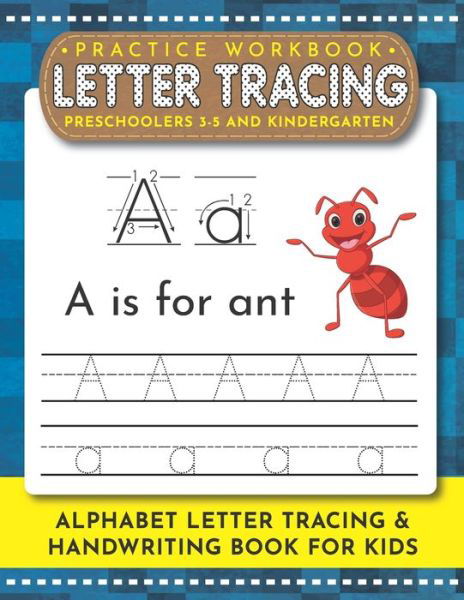 Cover for Saad Publishing · Letter Tracing Book for Preschoolers 3-5 and Kindergarten (Paperback Bog) (2019)