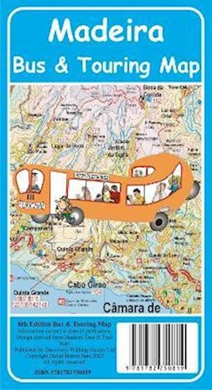 Cover for David Brawn · Madeira Bus and Touring Map (Landkarten) (2022)