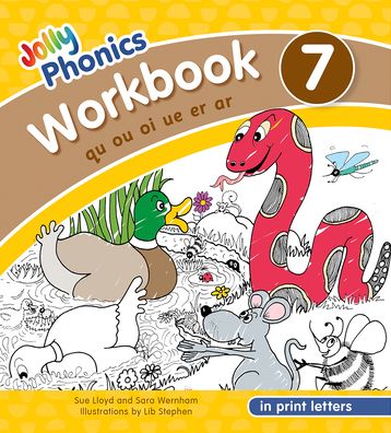 Cover for Sue Lloyd · Jolly Phonics Workbook 7: In Print Letters (American English edition) - Jolly Phonics Workbooks, Set of 1-7 (Taschenbuch) [American English edition] (2020)