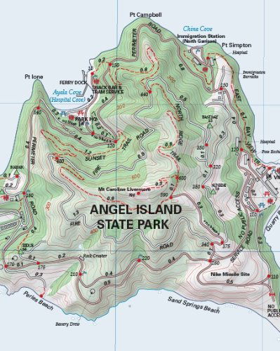 Cover for Tom Harrison · Angel Island &amp; Alcatraz Isl. Trail Map (Tom Harrison Maps) (Map) (2004)