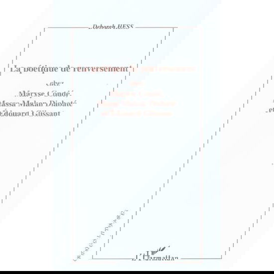 Cover for Deborah Hess · La poétique de renversement (Paperback Book) (2020)
