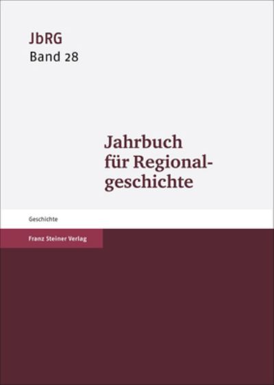 Cover for Mark Haberlein · Jahrbuch Fur Regionalgeschichte 28 (Book) (2010)