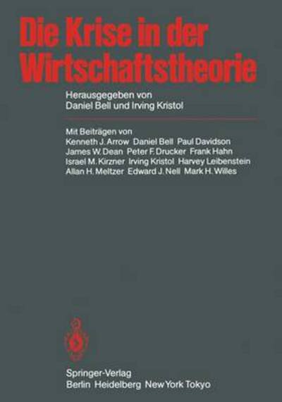 Cover for K J Arrow · Die Krise in Der Wirtschaftstheorie (Paperback Book) [German edition] (1983)