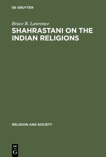 Cover for Lawrence · Shahrastani on the Indian Reli (Book) (1976)