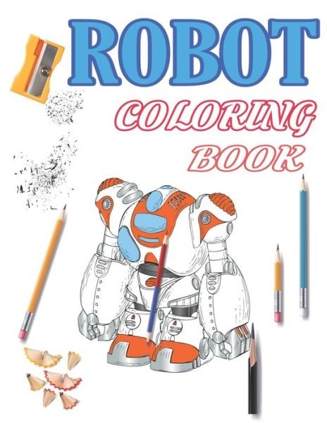 Cover for Elm Adam · Robot Coloring Book (Paperback Book) (2020)