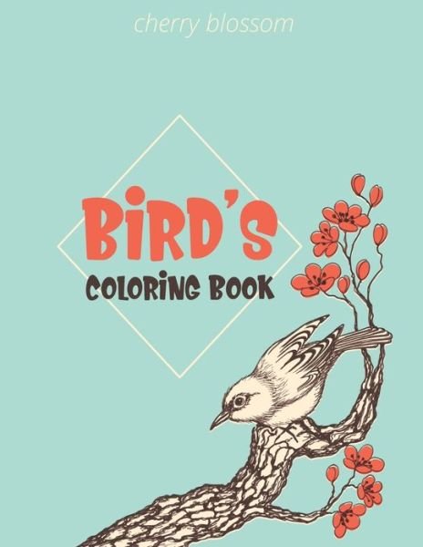 Cover for Laalpiran Publishing · Cherry Blossom Birds Coloring Book (Paperback Book) (2020)