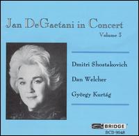 Degaetani in Concert 3 - Shostakovich / Welcher / Degaetani - Muziek - BRIDGE - 0090404904820 - 23 mei 1995