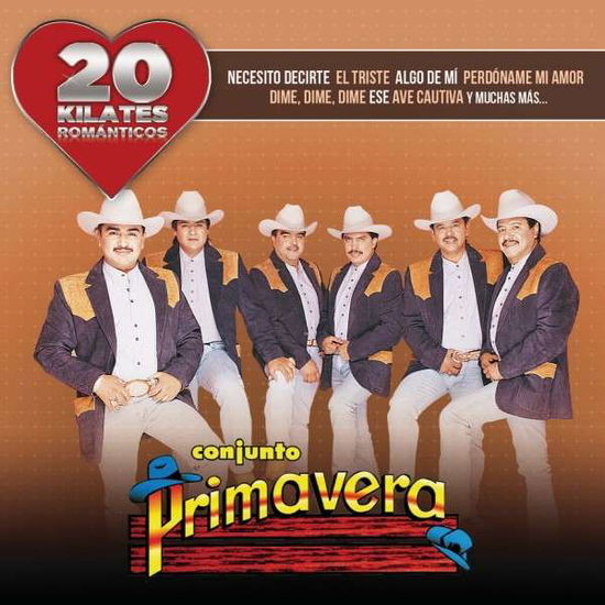 Cover for Conjunto Primavera · 20 Kilatee Romanticos (CD) (2015)