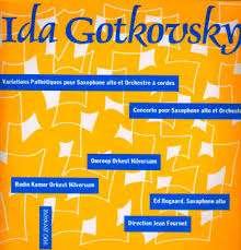 Cover for Ida Gotkovsky · Variations Pathetiques Pour Saxophone (LP) (2014)