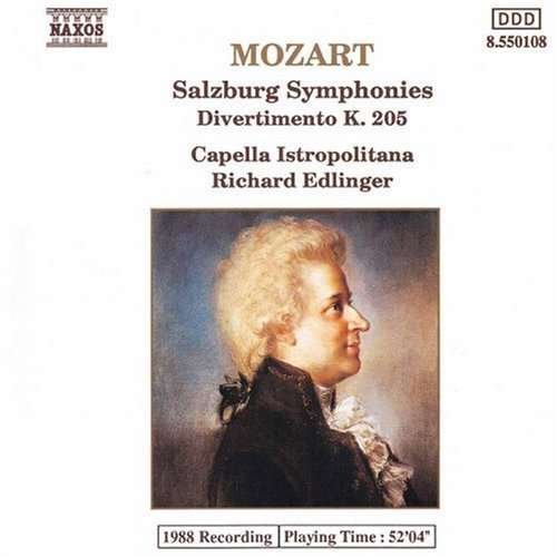 Cover for Mozart / Edlinger / Capella Istropolitana · Divertimenti (CD) (1994)