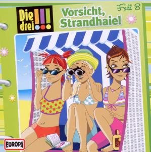 Cover for Die Drei !!! · 008/vorsicht Strandhaie (CD) (2010)
