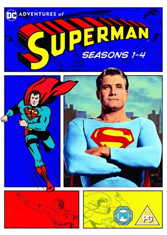 Cover for The Adentures of Superman Season 1-4 (DVD) (2016)