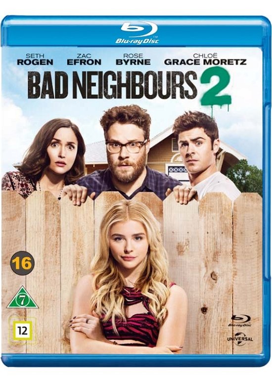Cover for Seth Rogen / Zac Efron / Rose Byrne / Chloé Grace Moretz · Bad Neighbours 2 (Blu-ray) (2016)