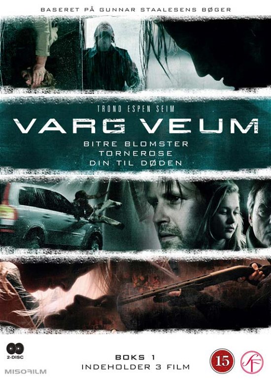 Varg Veum: Bitre blomster (2007) + Tornerose (2008) + Din til døden (2008) [DVD] - Varg Veum - Films - HAU - 5706710004820 - 25 septembre 2023