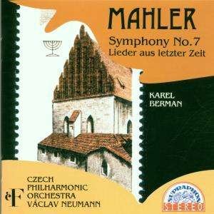 Cover for Czech Philharmonic Orchestra · Mahler - Symphony No 7 Lieder (CD)
