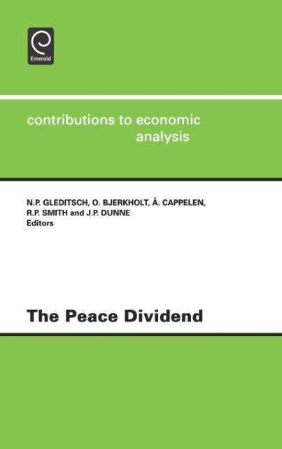 Cover for Nils Petter Gleditsch · The Peace Dividend - Contributions to Economic Analysis (Hardcover Book) (1996)