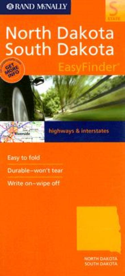 Cover for Rand Mcnally · Rand Mcnally Easy to Fold: North Dakota, South Dakota (Laminated) (Rand Mcnally Easyfinder) (Map) [Map edition] (2011)