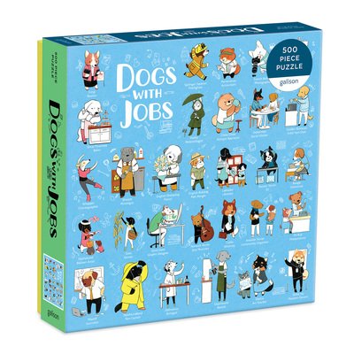 Cover for Galison · Dogs With Jobs 500 Piece Puzzle (GAME) (2020)