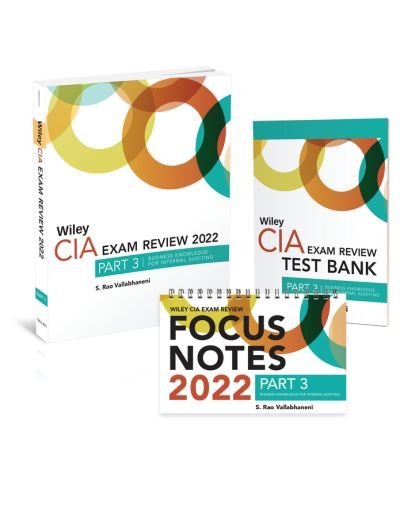 Cover for Vallabhaneni, S. Rao (SRV Professional Publication) · Wiley CIA 2022 Part 3: Exam Review + Test Bank + Focus Notes, Business Knowledge for Internal Auditing Set (Pocketbok) (2021)
