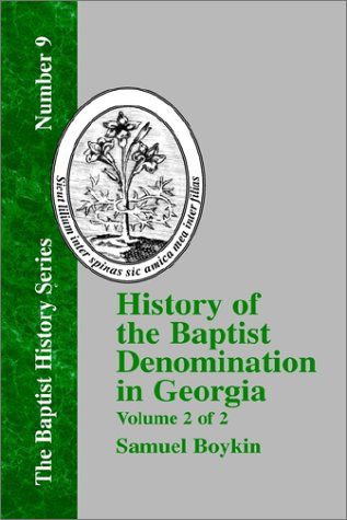 Cover for Samuel Boykin · History of the Baptist Denomination in Georgia - Vol. 2 (Hardcover Book) (2000)