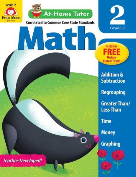 Cover for Evan-Moor Educational Publishers · At Home Tutor Math, Grade 2 (Paperback Book) (2014)