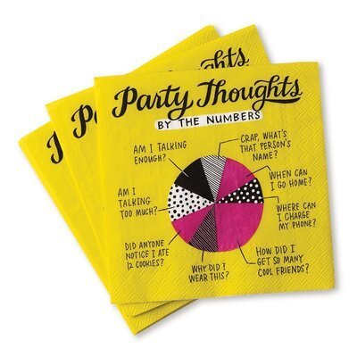 Cover for Em &amp; Friends · Em &amp; Friends Party Thoughts Cocktail Napkins  Pack of 20 (MERCH) (2019)