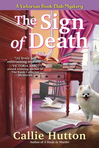 Cover for Callie Hutton · The Sign of Death: A Victorian Book Club Mystery (Inbunden Bok) (2021)