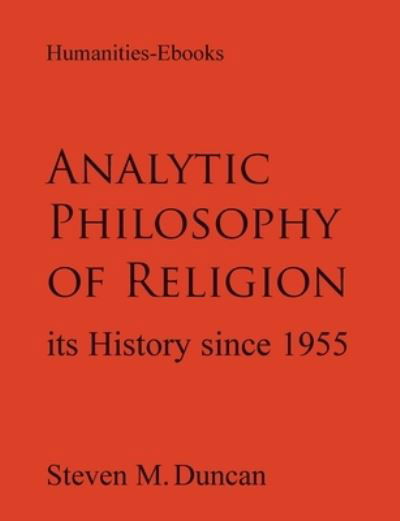 Cover for Steven M. Duncan · Analytic Philosophy of Religion (Buch) (2016)